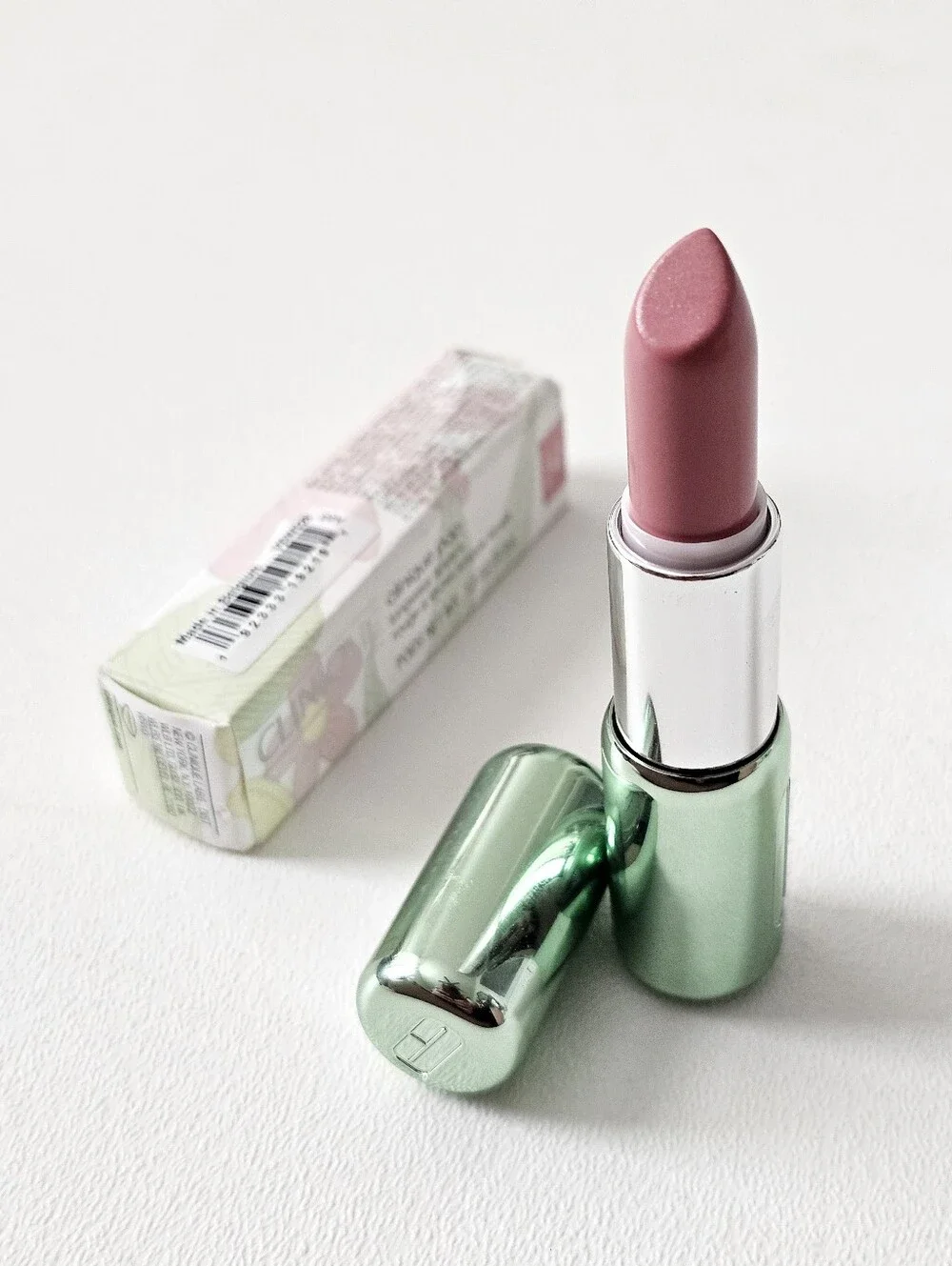 Clinique Pop Longwear Lipstick Shine 28 Sugar Pop Full Size NWT/ NIB Green Tube